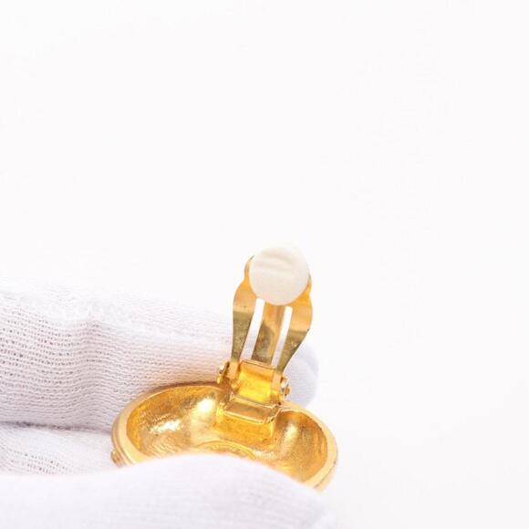 CHANEL Authentic White Logo Earrings - Picture 7 of 7